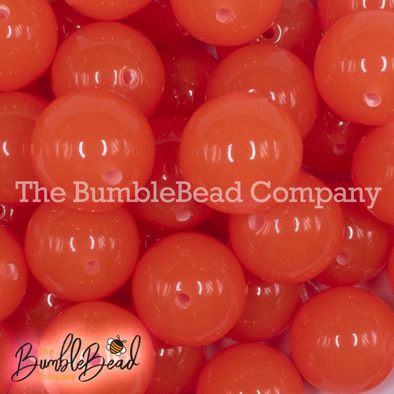 20mm Glow in the Dark Bubblegum Beads