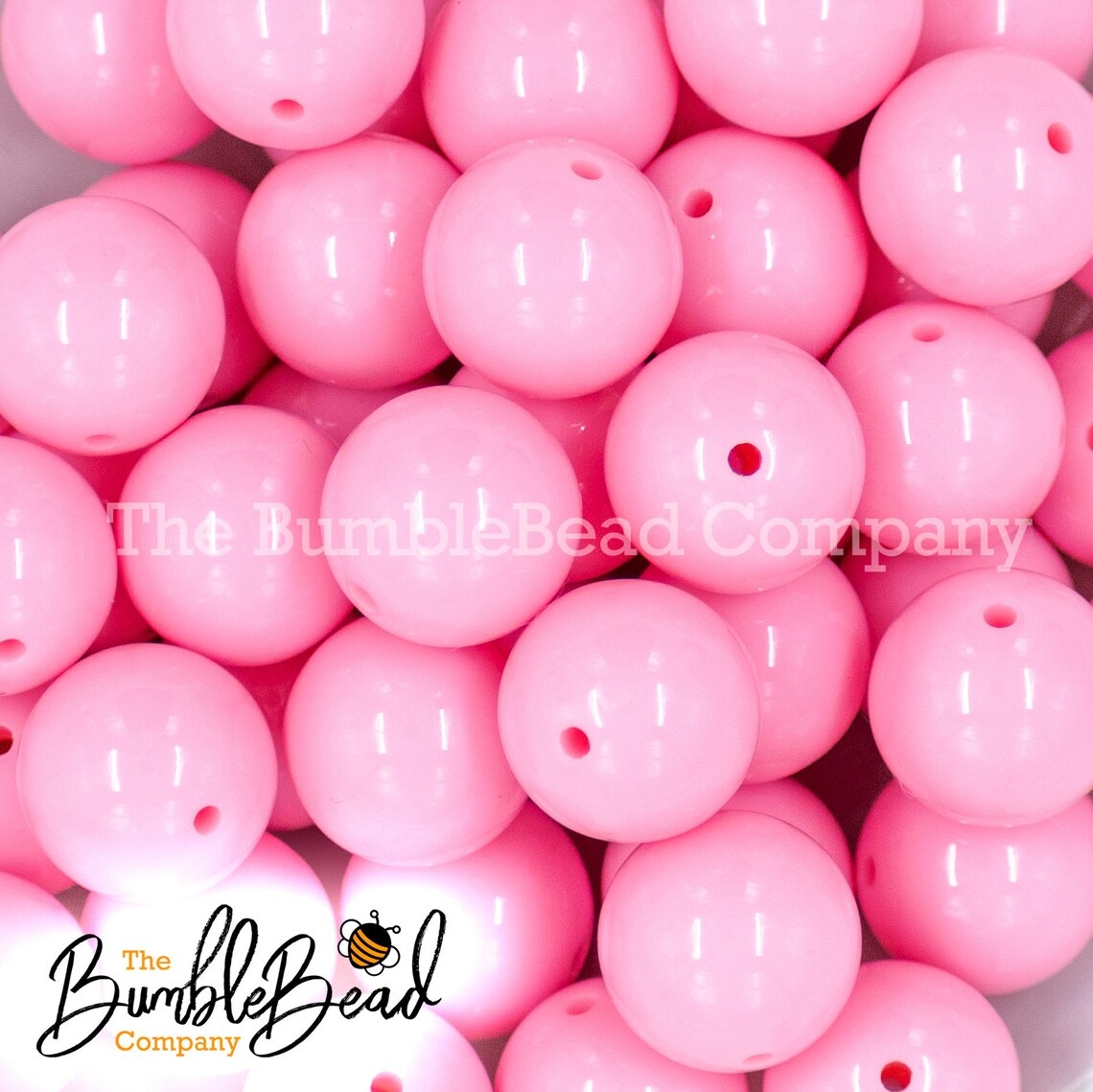 20mm Pink Solid Bubblegum Beads Beads in Bulk 20mm Beads Etsy