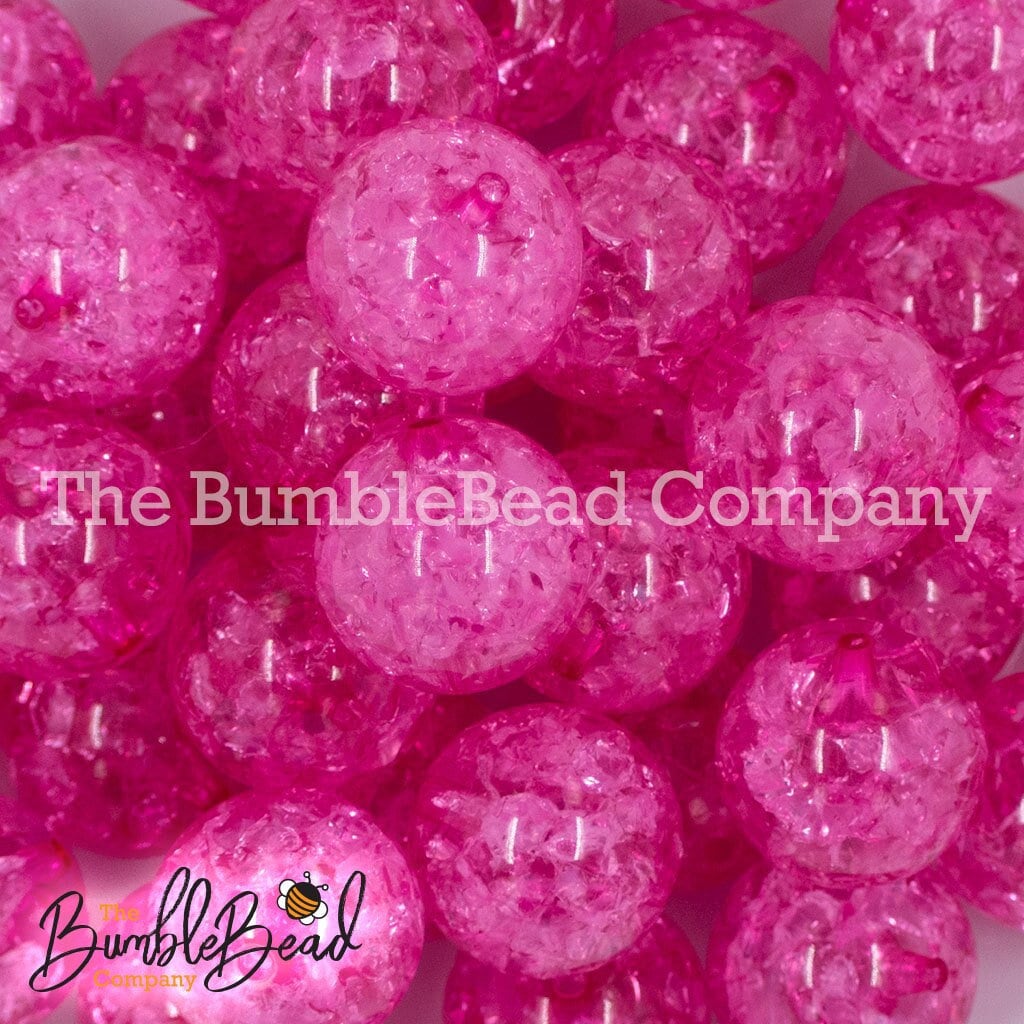 Kawaii Beads, 12mm Bubblegum Crackle Beads