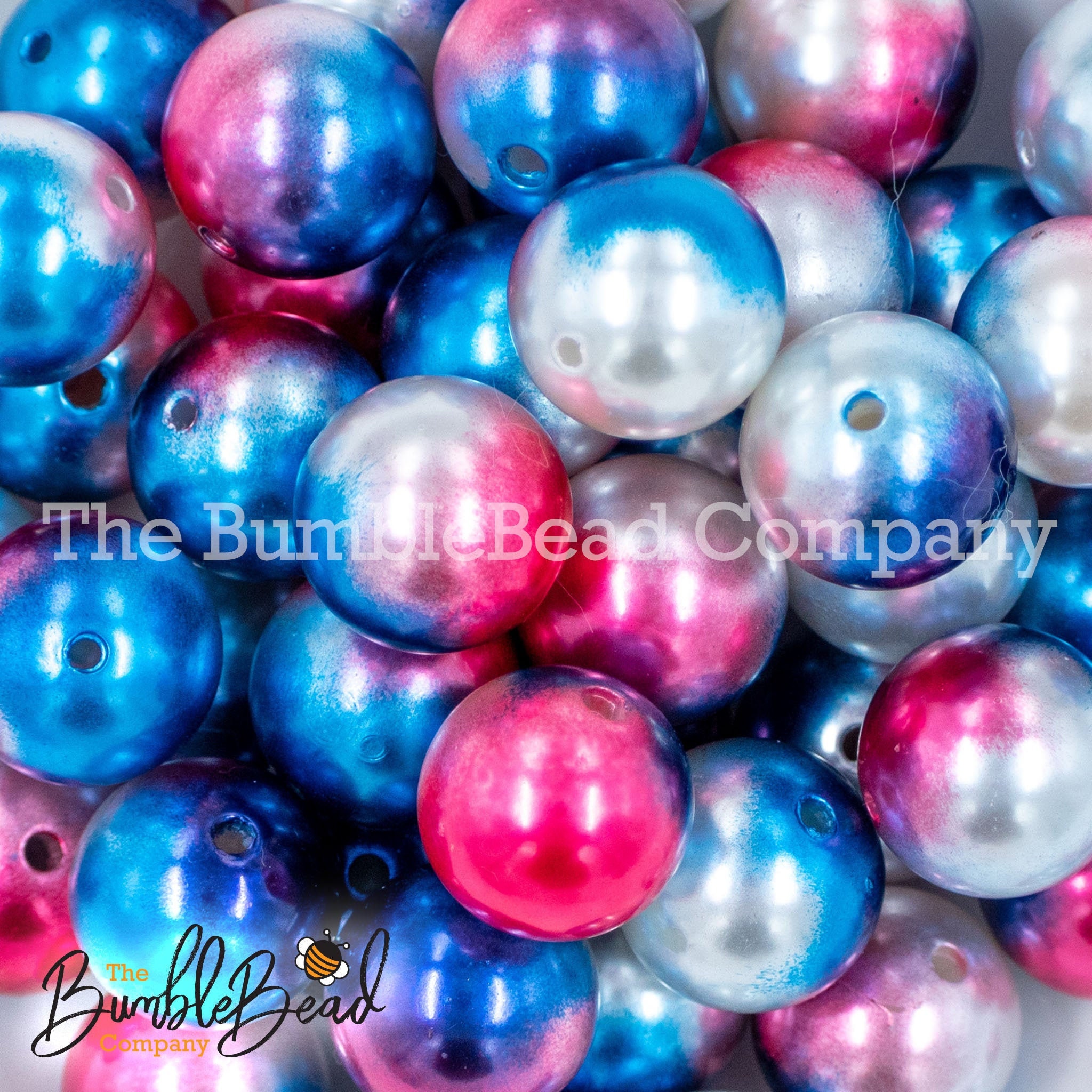 50 Qty 20mm Colorful Purple Theme Mixed Beads - Acrylic Mixed Beads -  Chunky Beads #134