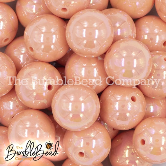 PINK Peach BUBBLEGUM BEADS 20mm 13 Chunky Beads, Bubble Gum Bead Sets,  Acrylic Beads, Chunky Bead Sets 