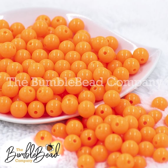 16mm Solid Color Mix Acrylic Bubblegum Beads Bulk - 100 Count