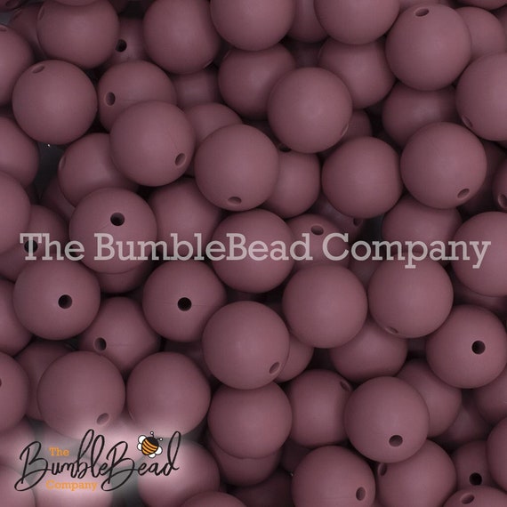 15mm Rose Brown Silicone Beads, Silicone Beads in Bulk, 15mm Silicone  Bubblegum Beads, Chunky Beads 