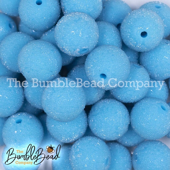 PASTEL Pink Blue BUBBLEGUM BEADS 20mm - 5 - Chunky Beads, Bubble Gum B –  Posh Glitter, LLC