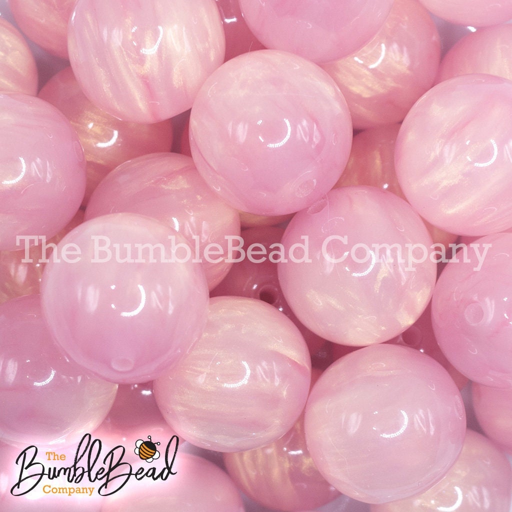 Pink Glitter Beads, Beads, Kid Crafts. DIY, Pink, Pony Beads, Hair Beads,  Glitter, Confetti, Gift For, 9mm 