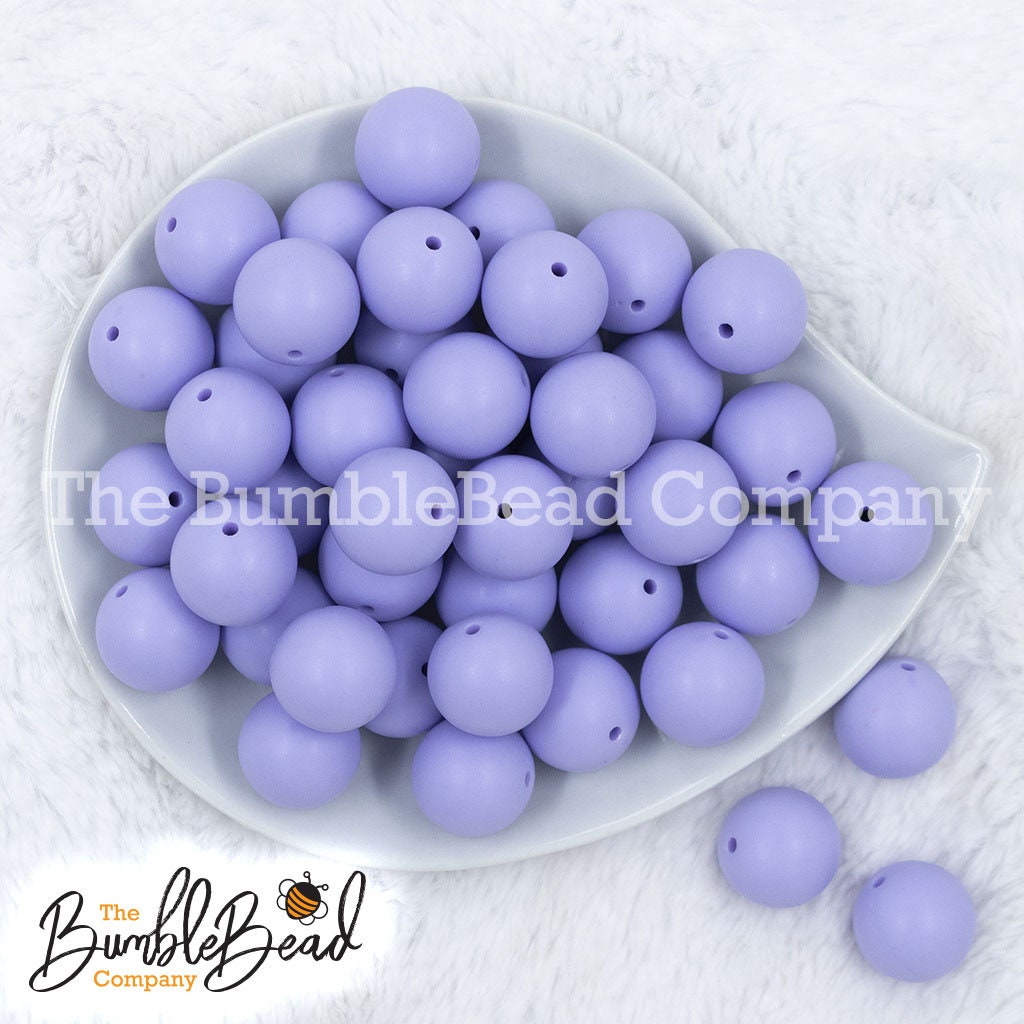 Solid Bead Embellishments - Purple Matte Solid 20mm Beads - Beads – Pip  Supply