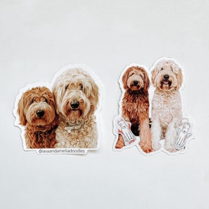CUSTOM Pet Stickers Multiple Pets