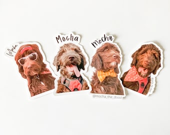 and Decorating! Dog Mother Coffee Lover Sticker Collecting Waterproof Stickers Perfect for Planning