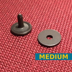 Round Metal Jeans Buttons / Snap Buttons with Rivets and Tool Set and  Plastic Storage Box - 17mm - 20 PCS (MBT17)