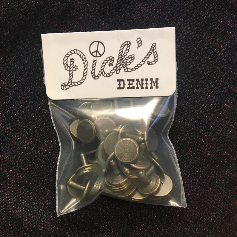 Long Jean Rivet 30pcs Antique Brass Made in the USA Etsy