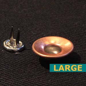 Jean Top Button (17mm) — Copper Cone
