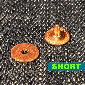 Short Jean Rivet (30pcs) — Copper Donut — Made in the USA