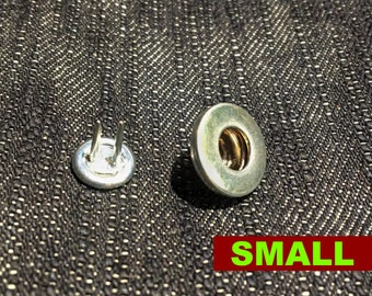 Jean Fly Button (14mm) — Nickel Plated Donut
