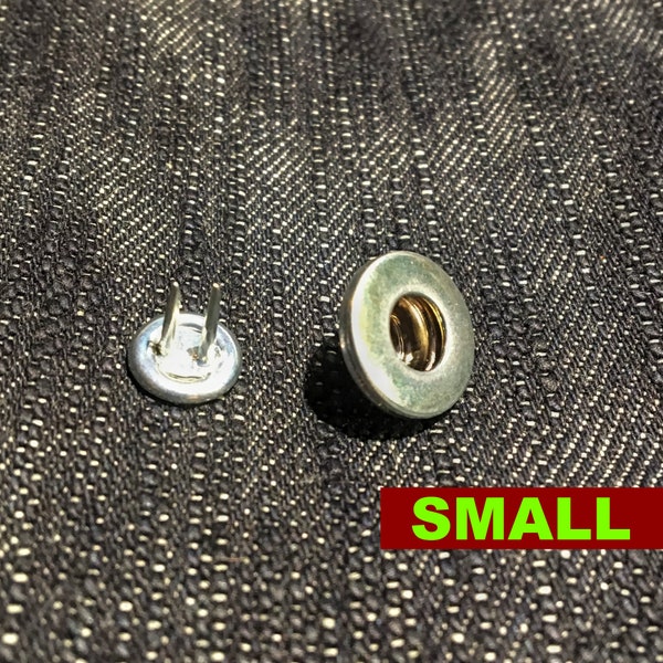 Jean Fly Button (4/12pcs) — Nickel Plated Donut — Made in the USA