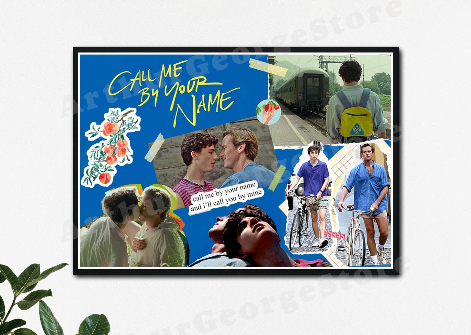 Call Me By Your Name Poster Retro Collage Aesthetic Poster Etsy