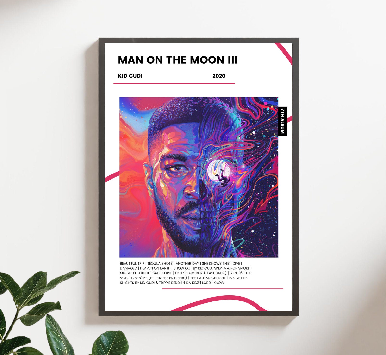 Kid cudi man on the moon album banner andcopolre