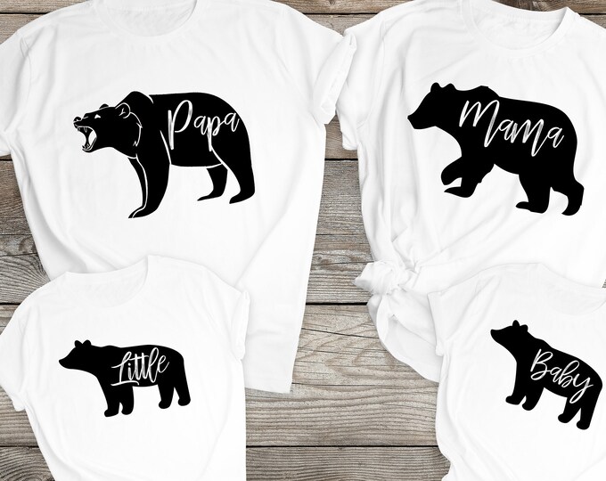 Baby bear family shirts Clearance