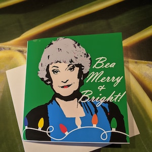Golden Girls, Dorothy Zbornak, Bea Arthur, Christmas Card, Holiday Card, Greeting Card
