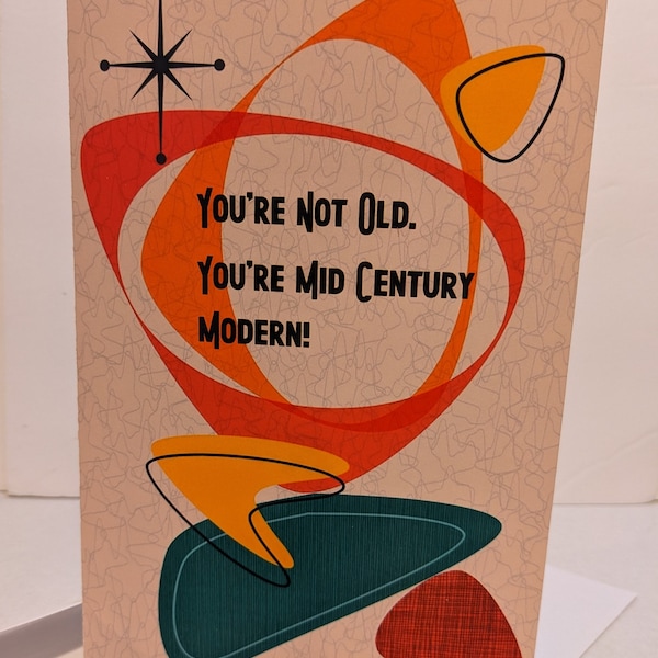 Mid Century Modern Greeting Card