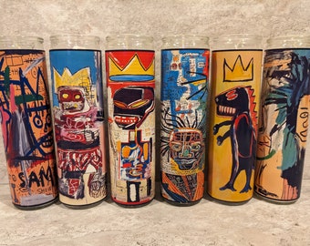 Jean Michel Basquiat Prayer Candles