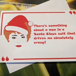 Golden Girls, Blanche Devereaux, Christmas Card, Holiday Card, Greeting Card