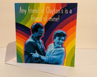Golden Girls Clayton en Blanche-wenskaart