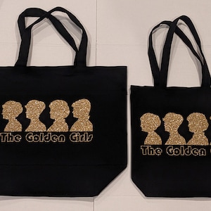 Golden Girls Glitzer Tote Bag