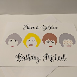 Personalized Golden Girls Birthday Card