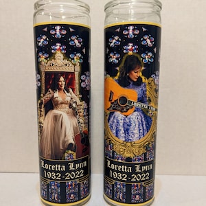Loretta Lynn Memorial Prayer Candle