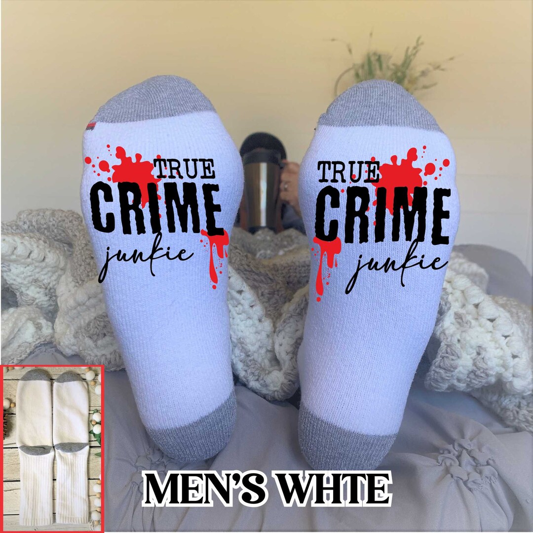 TRUE CRIME JUNKIE Do Not Disturb Custom Socks Novelty Word Etsy