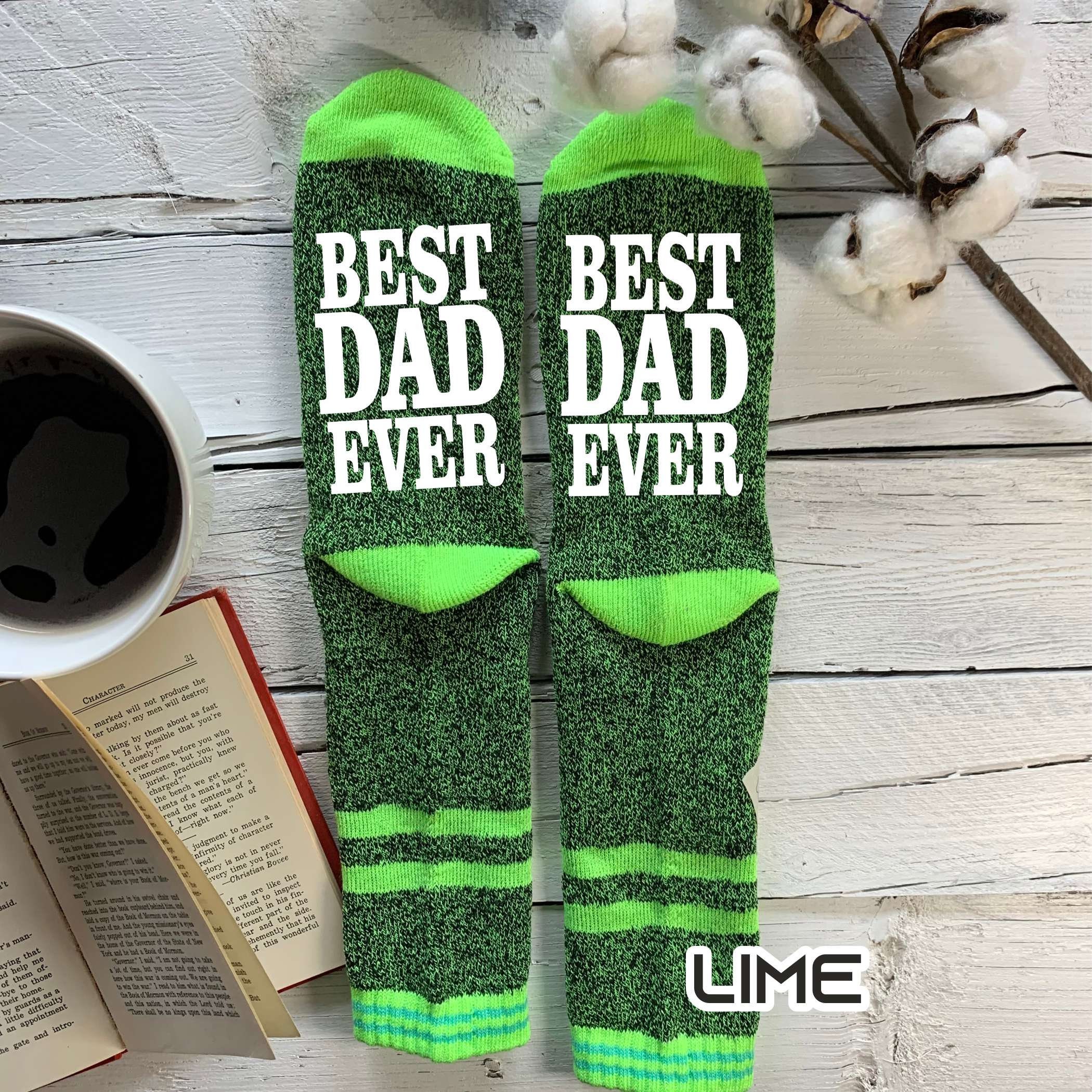 Best DAD Ever Novelty Unisex Socks Sock Quote Socks With Etsy
