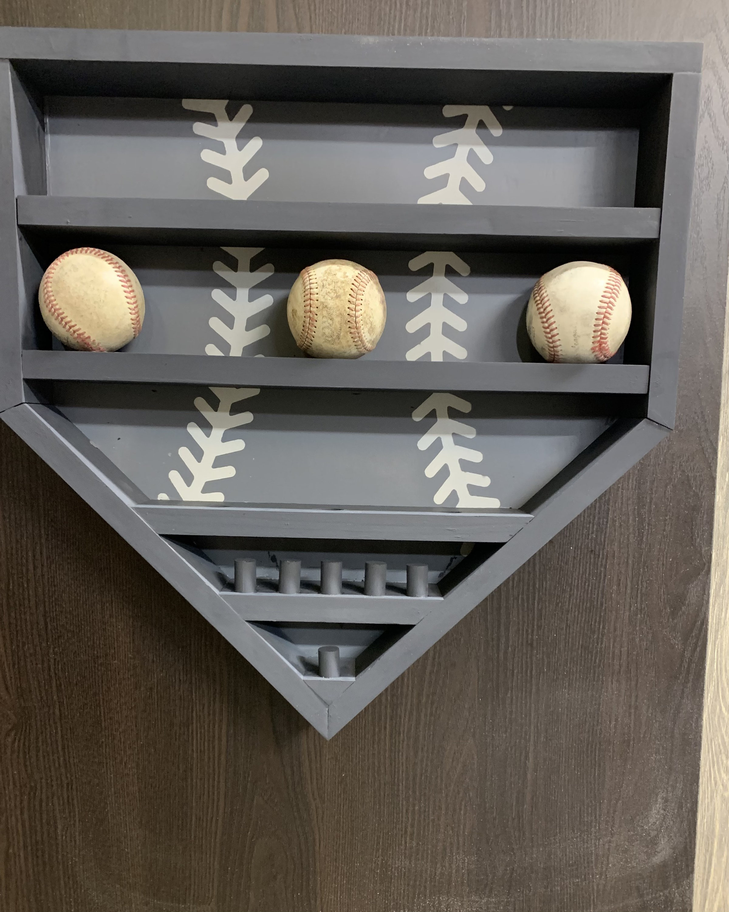 Baseball and Ring Display Case Gray Etsy
