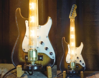Handmade Guitar Lamp – Unique Music Lover Gift