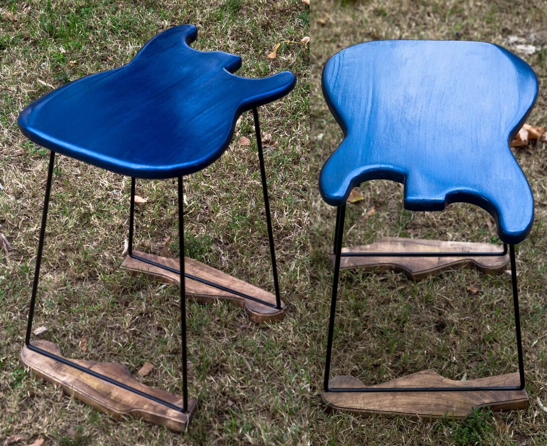 Guitar Table,stratocaster Guitar Coffee Table,fender Guitar,navy Blue