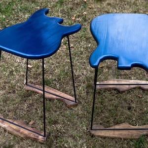 Gitarrentisch, Gitarrencouchtisch, Marineblau