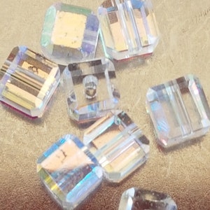 4mm transparent glass cubes AB.