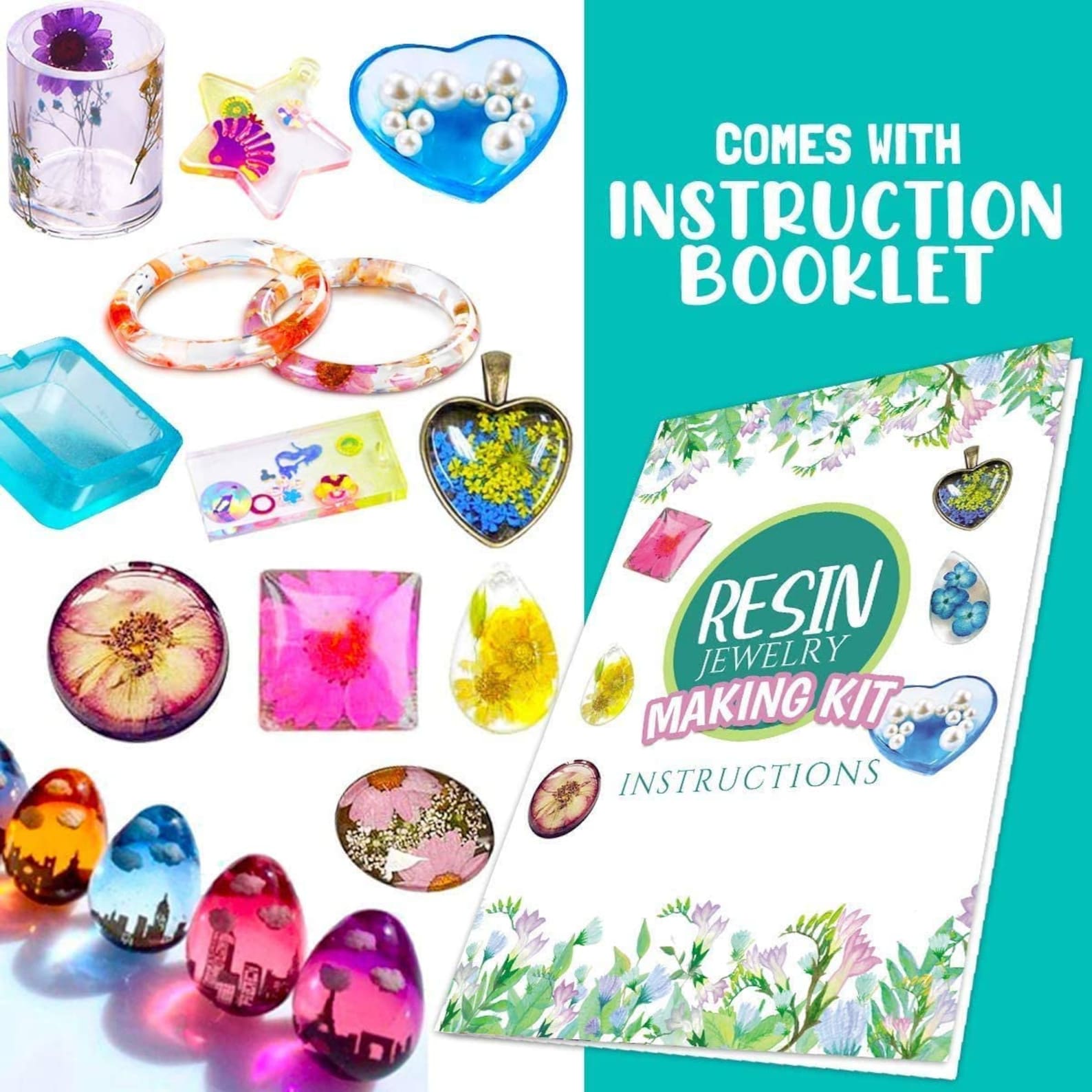DIY Resin Kits for Beginners with Silicone Molds Resin Etsy