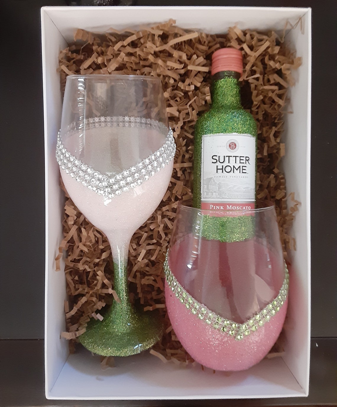 Amazon stemless wine glasses gift set two hand painted large