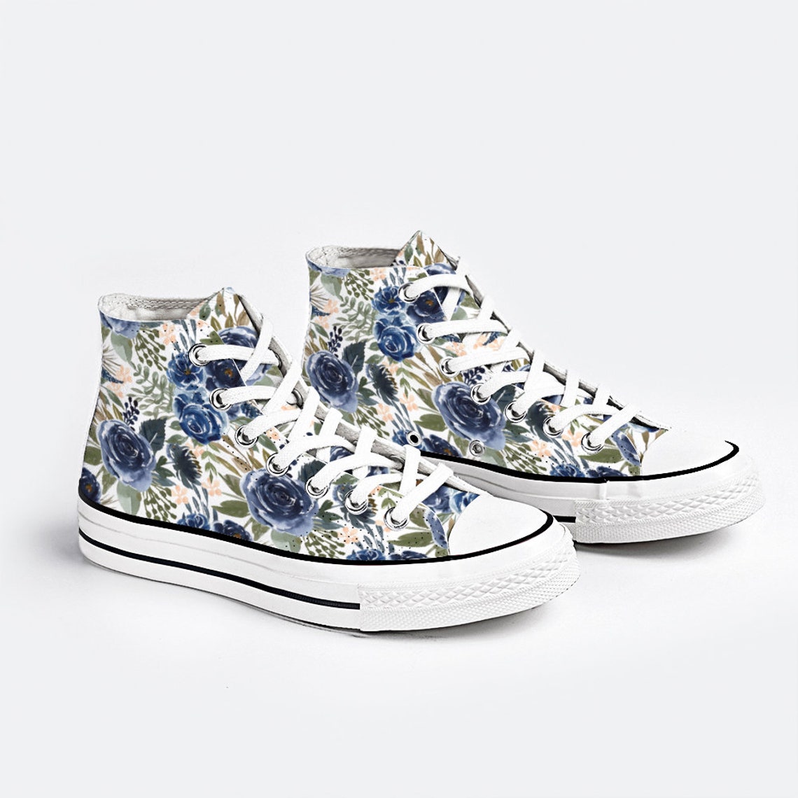 Flower Girl Shoes Canvas Sneakers Fashion High Top Lace up Canvas