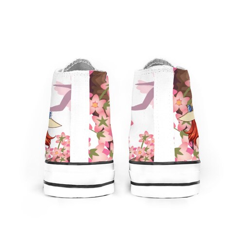 Anime order shoes High Top Canvas Sneakers anime design print