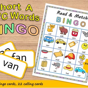 Bingo-Spiel, Wortspiele für Kinder, Vorschule, Kindergarten, Frühlerner, Lernaktivitäten, Bingokarten