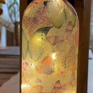 Pastel Butterflies Bottled LED Fairy Lights - Decorative Bottled Lights