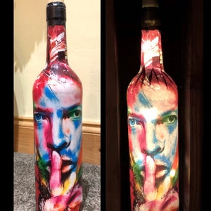 David Bowie Bottled LED Fairy Lights - Decorative Bottled Lights