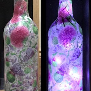 Butterflies & Thistle Bottled LED Fairy Lights - Decorative Bottled Lights