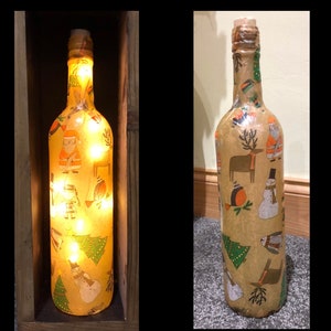 Christmas Themed LED Fairy Lights - Decorative Bottled Lights