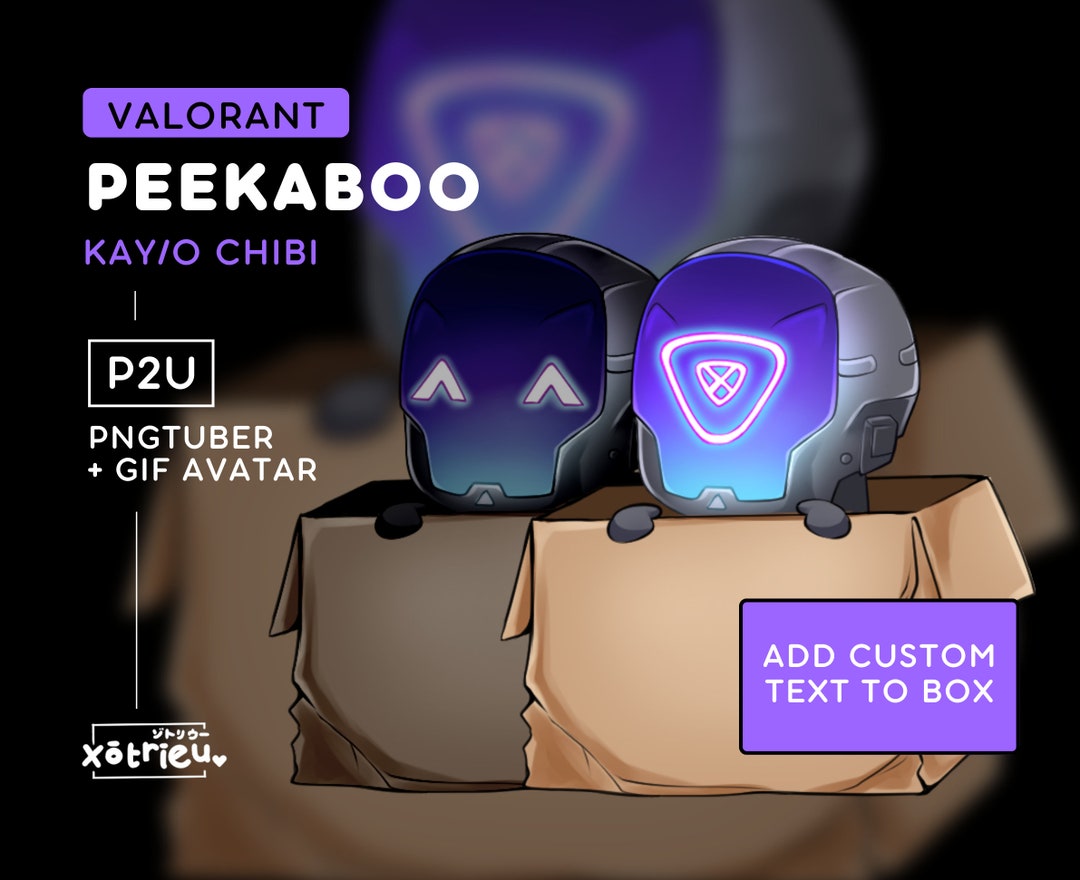 Kayo Kin Gif Valorant KAY/O Peekaboo Pngtuber Cute KAY/O Kayo Chibi Emote Twitch ...
