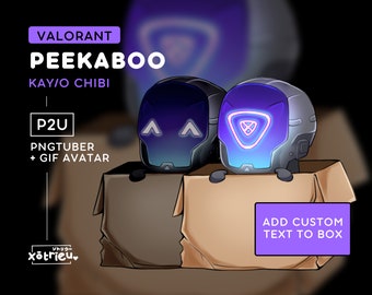 Valorant KAY/O Peekaboo PNGtuber | Cute KAY/O Kayo Chibi Emote | Twitch Stream Model Avatar Vtuber Animated GIF - Voice Reactive Discord