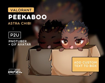 Valorant Astra Peekaboo PNGtuber | Cute Astra Chibi Emote | Twitch Stream Model Avatar Vtuber Animated GIF - Voice Reactive Twitch Discord