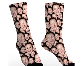 Custom Face Socks, Create Your Own Faces On sock, Personalized Funny Socks with face, Funny Sock gag Gifts for Men Women, Graduation gifts