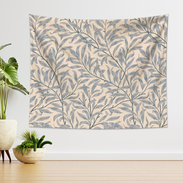 Vintage Floral tapestry Flower branch Green Tapestry aesthetics Tapestry Wall Hanging for Living Room Bedroom decor